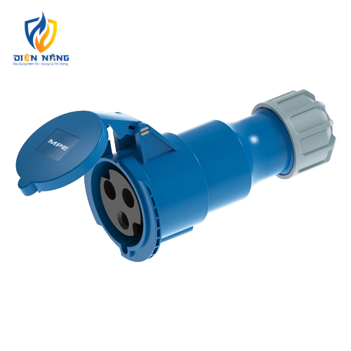 Ổ cắm di động có kẹp giữ dây 3 cực, 32A, IP44 mã MPN2-223