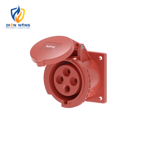 Ổ cắm loại cố định bắt trên bảng điện 4 cực, 32A, IP44 mã MPN2-324