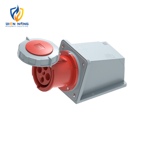 Ổ cắm cố định bắt trên tường 4 cực, 63A, IP67 mã MPN2-1342