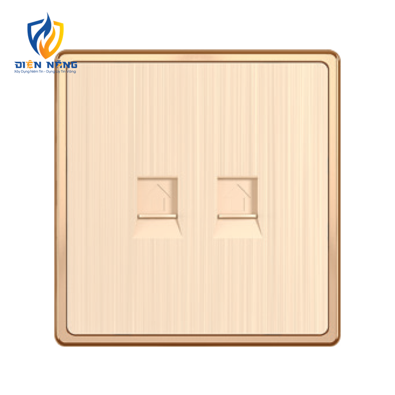 Mặt ổ cắm điện thoại + mạng LAN KT86x89mm mã S7TEL/LAN