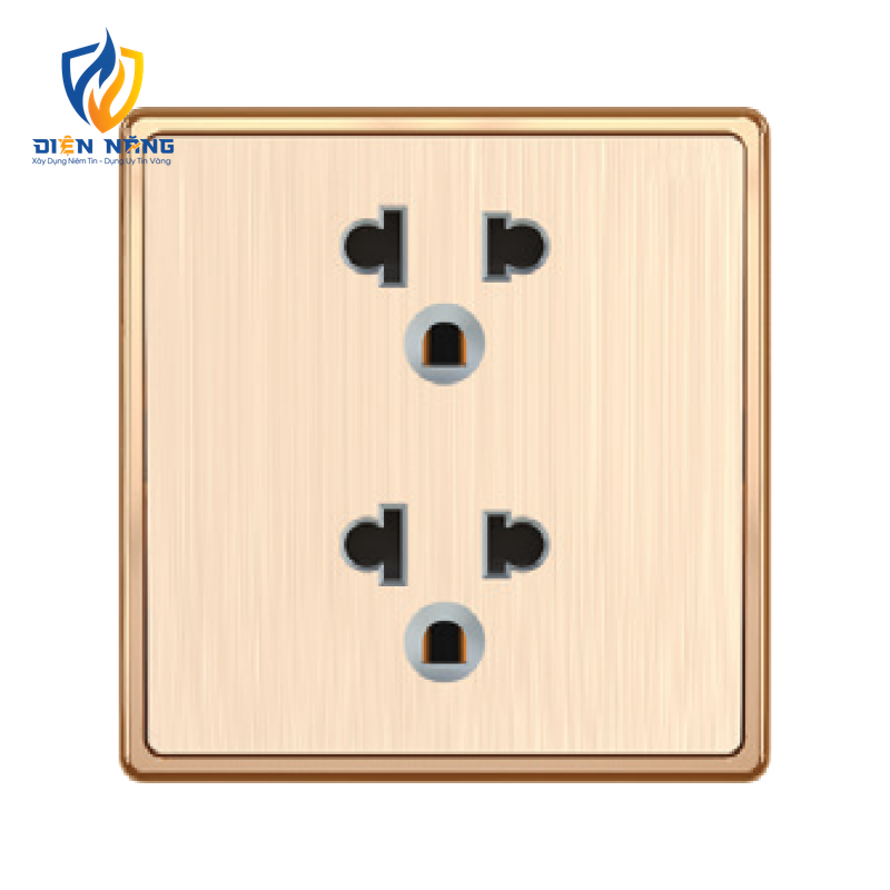 Mặt 2 ổ cắm 3 chấu KT86x89mm mã S7UES2