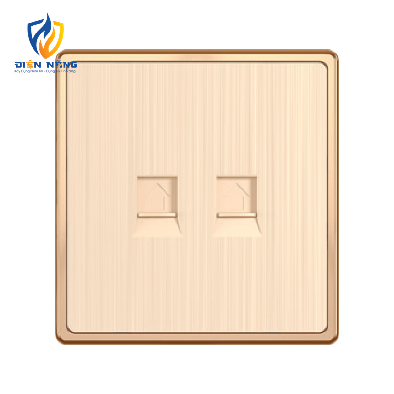 Mặt 2 ổ cắm mạng LAN KT86x89mm mã S7LAN/2