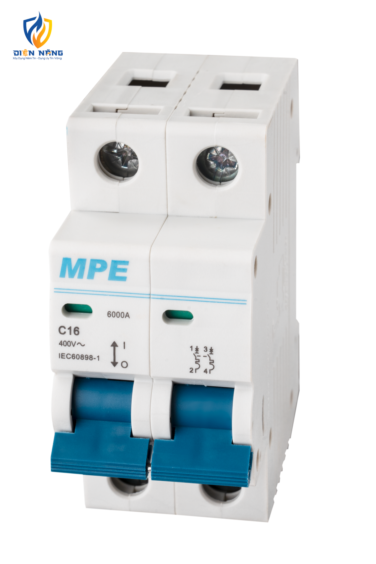 Cầu dao tự động MCB 2 cực, 16A, 6kA mã MP6-C216 - anh 2