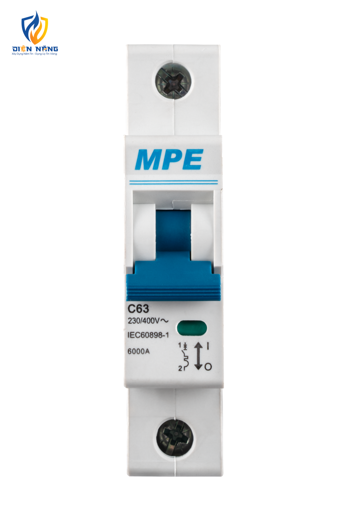 Cầu dao tự động MCB 1 cực, 63A, 6kA mã MP6-C163