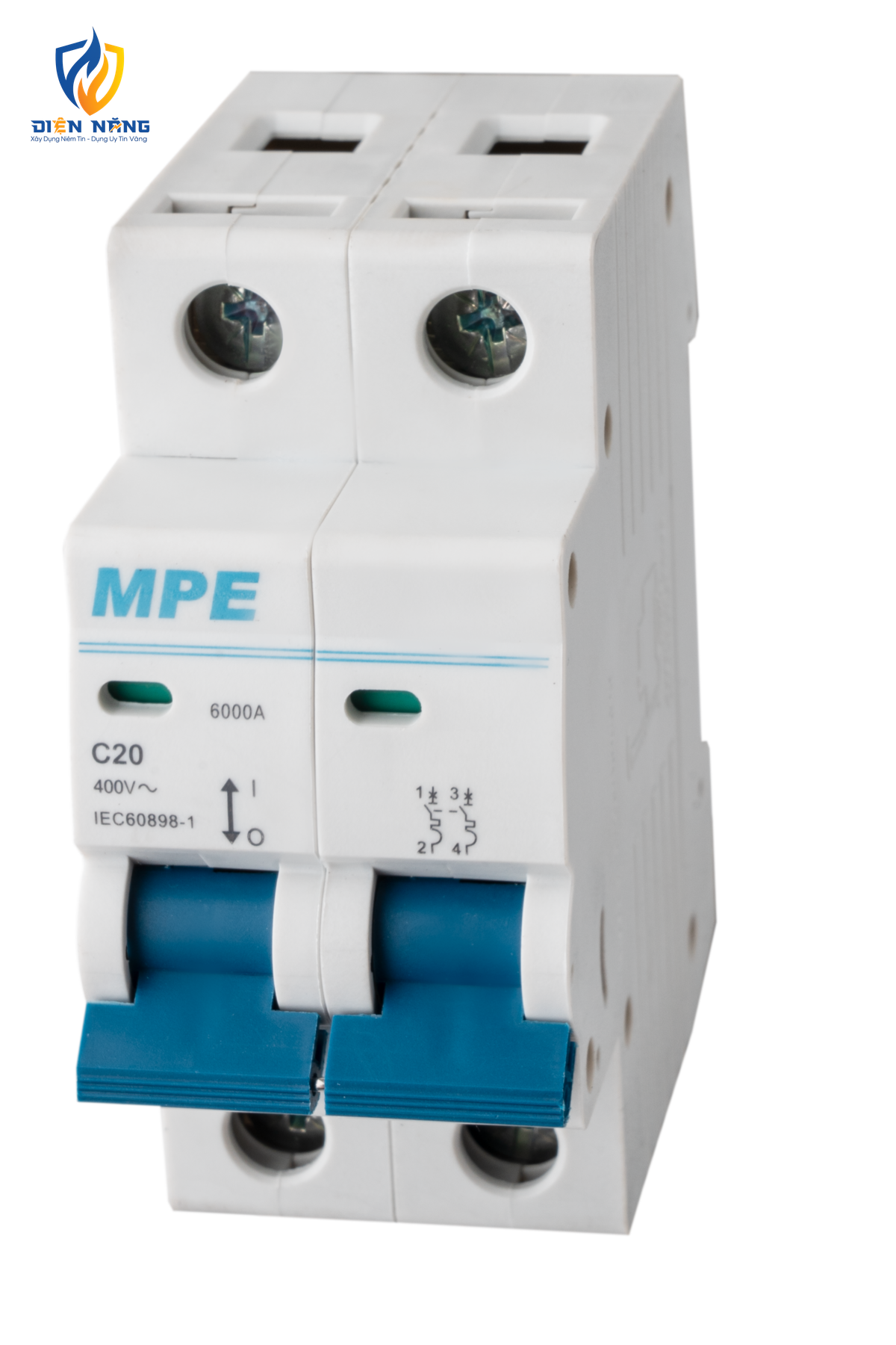 Cầu dao tự động MCB 2 cực, 20A, 6kA mã MP6-C220 - anh 2