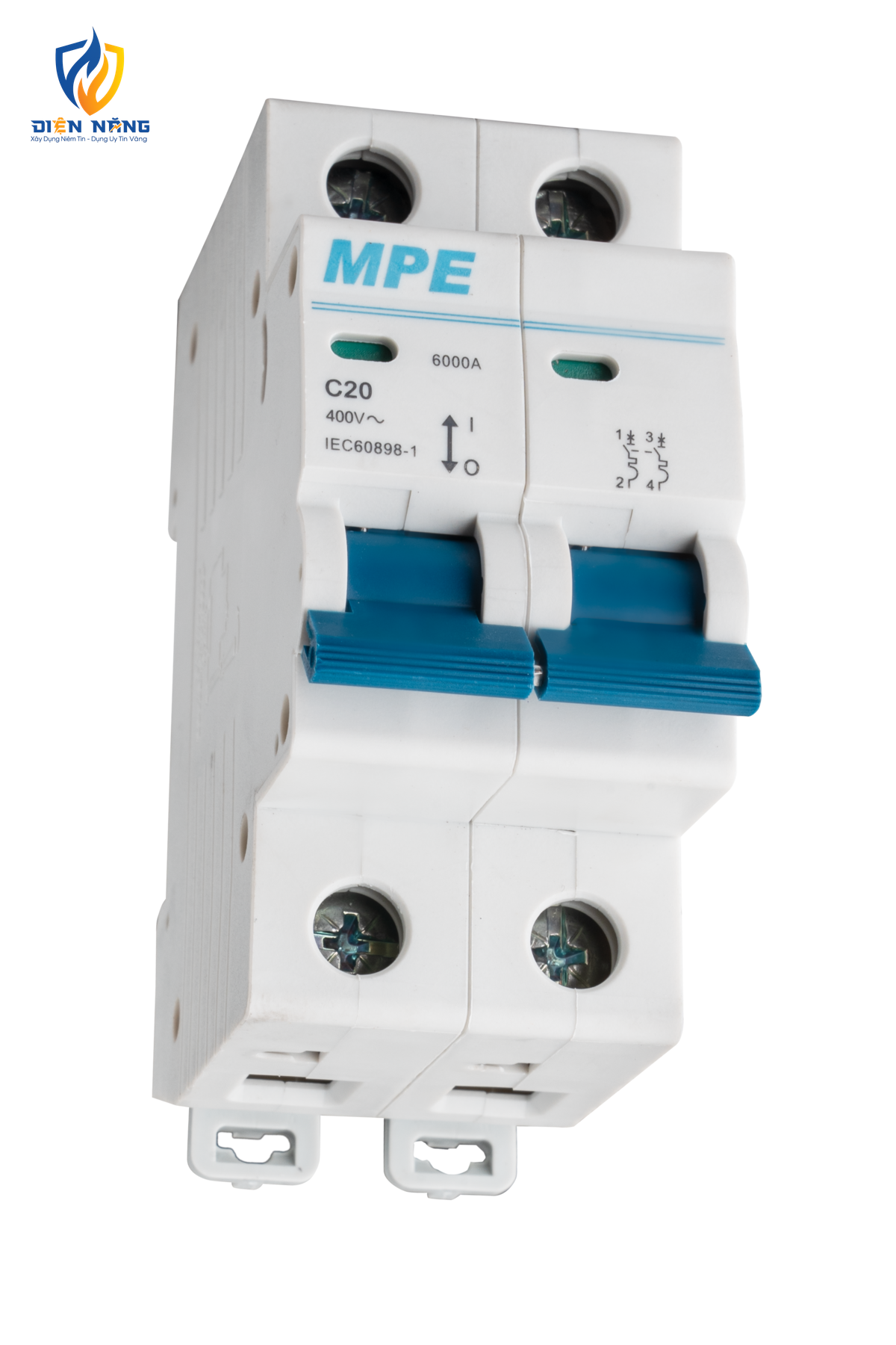 Cầu dao tự động MCB 2 cực, 20A, 6kA mã MP6-C220 - anh 3