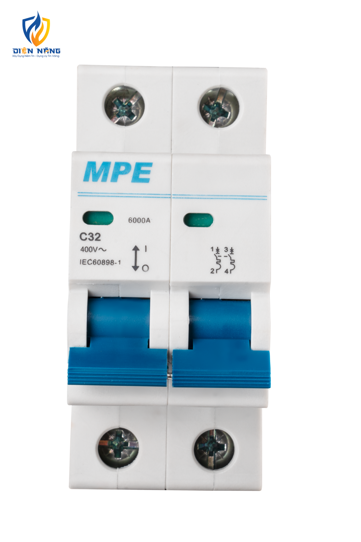Cầu dao tự động MCB 2 cực, 32A, 6kA mã MP6-C232