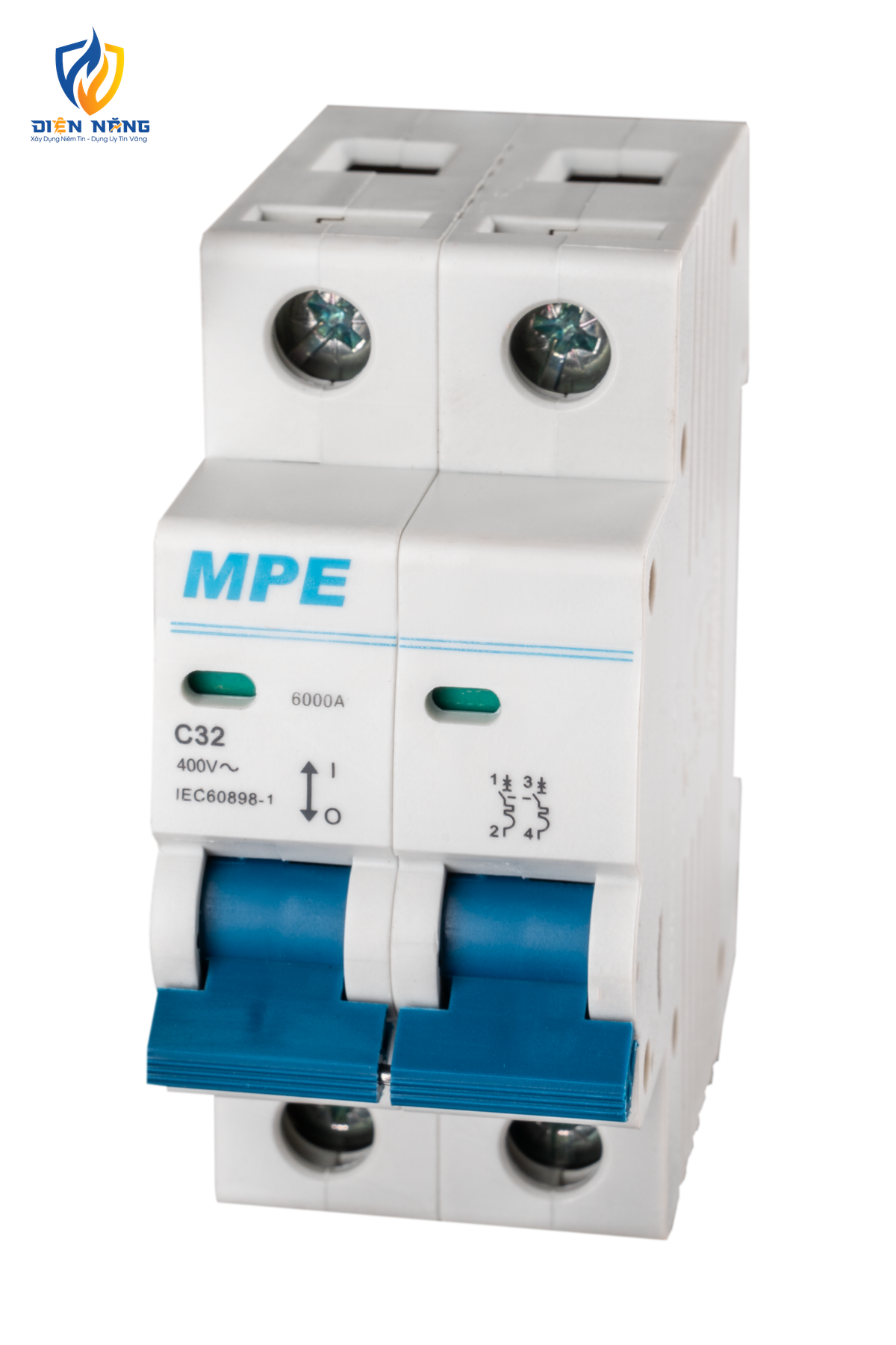 Cầu dao tự động MCB 2 cực, 32A, 6kA mã MP6-C232 - anh 2
