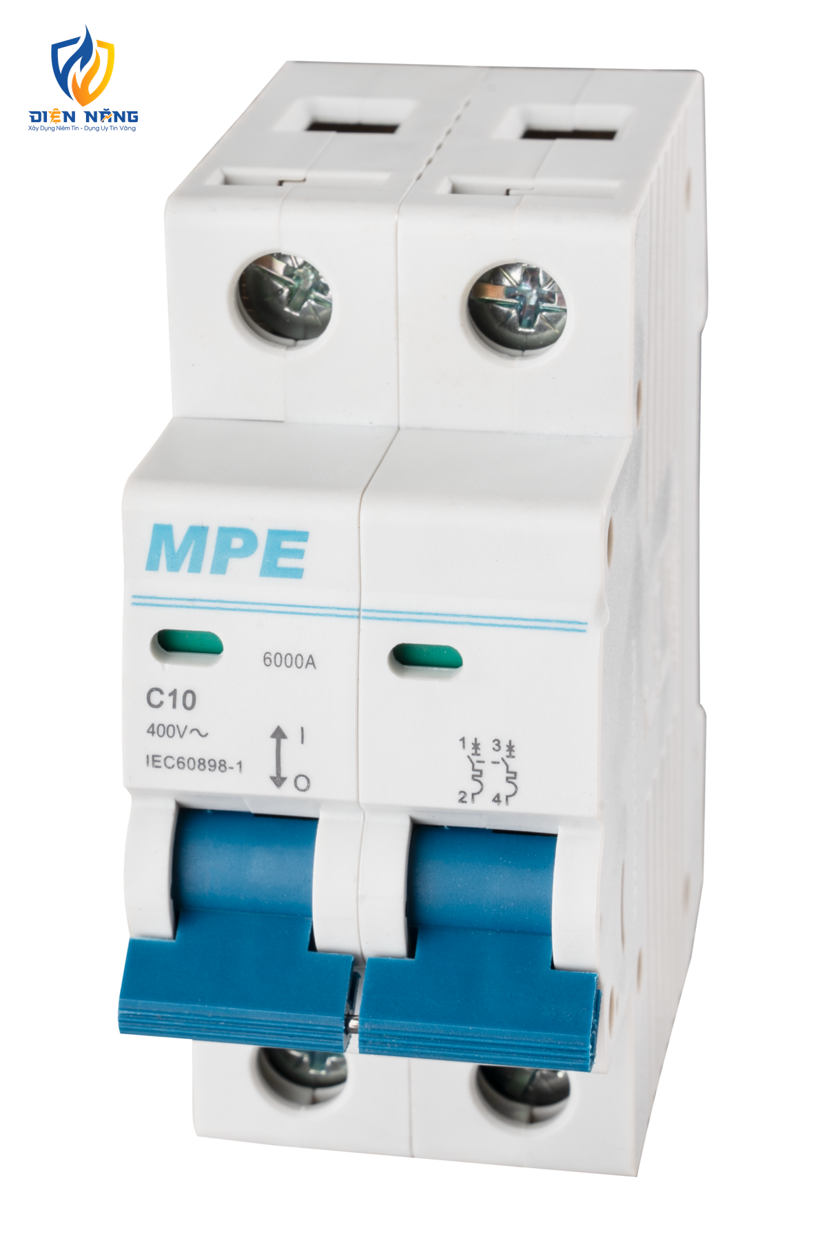 Cầu dao tự động MCB 2 cực, 10A, 6kA mã MP6-C210 - anh 3