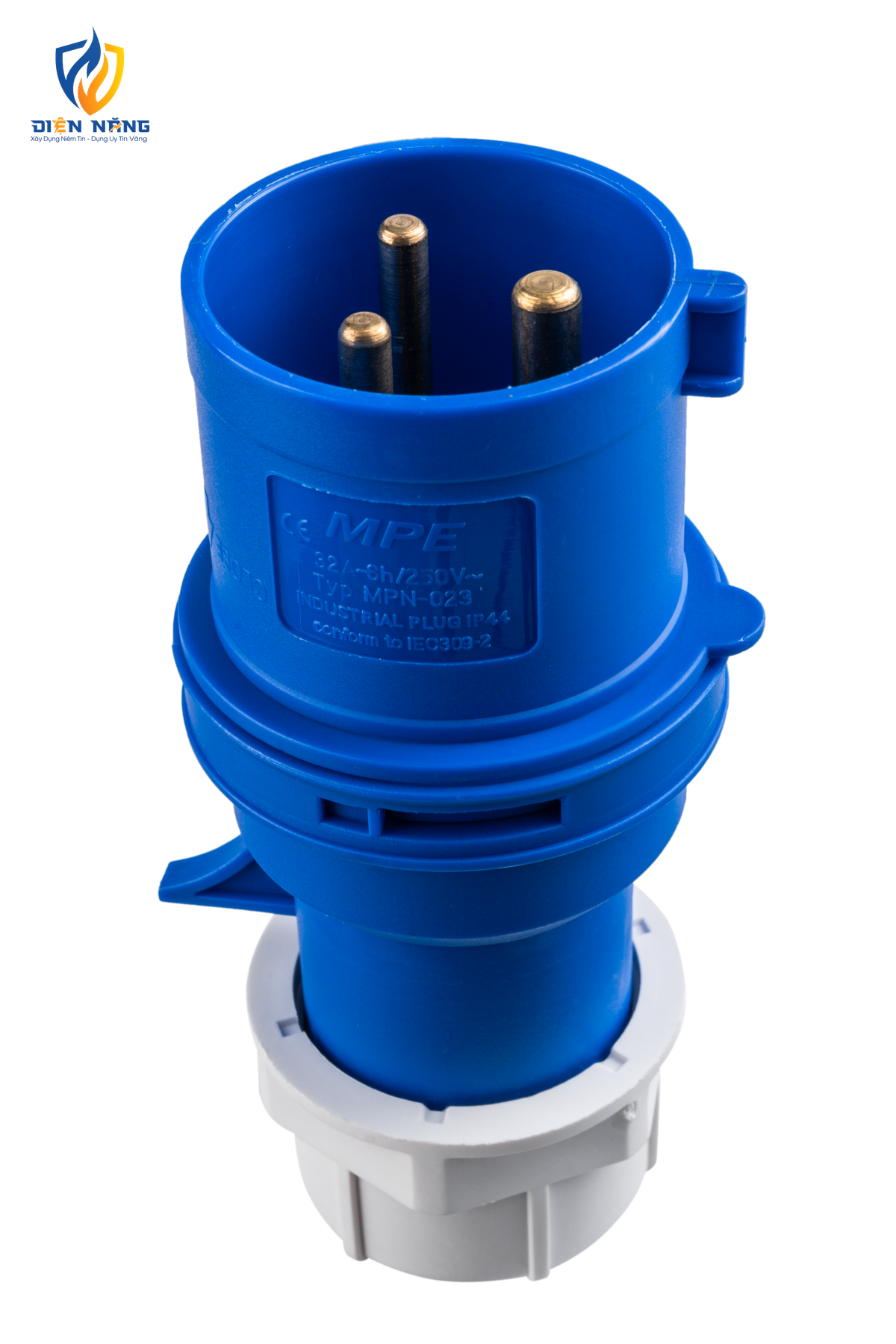 Phích cắm loại di động có kẹp giữ dây 3 cực, 32A, IP44 mã MPN-023 - anh 2