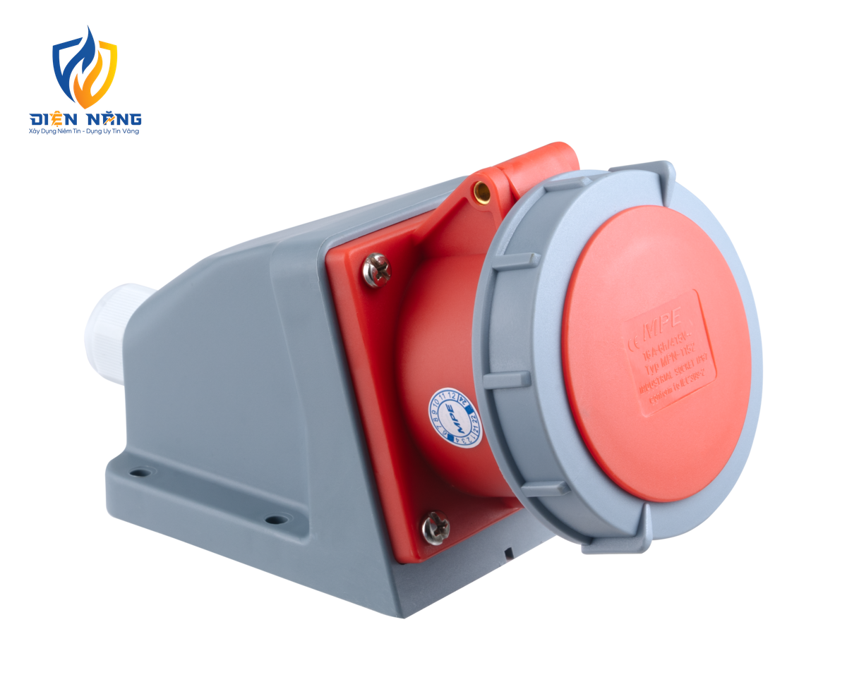 Ổ cắm cố định bắt trên tường 5 cực, 16A, IP67 mã MPN-1152 - anh 2