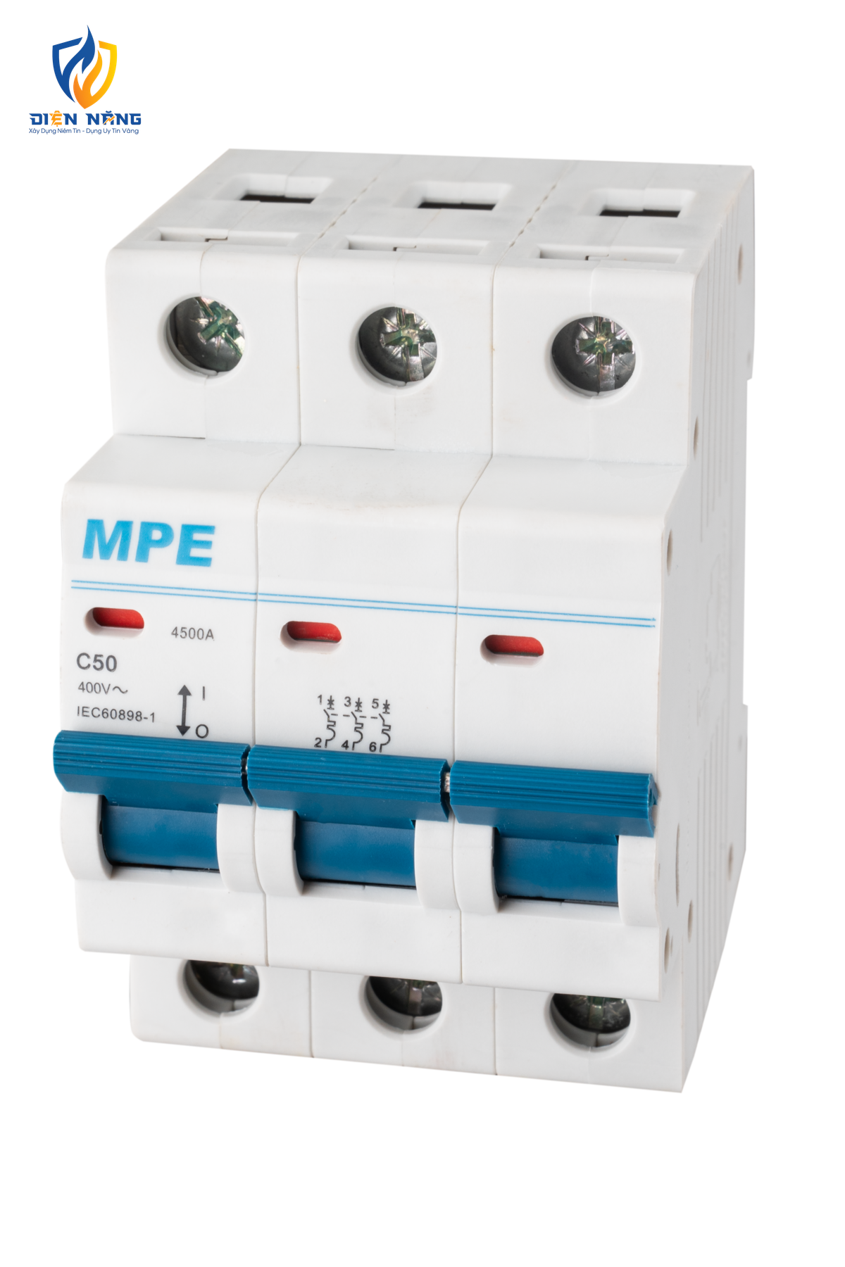 Cầu dao tự động MCB 3 cực, 50A, 6kA mã MP6-C350 - anh 2