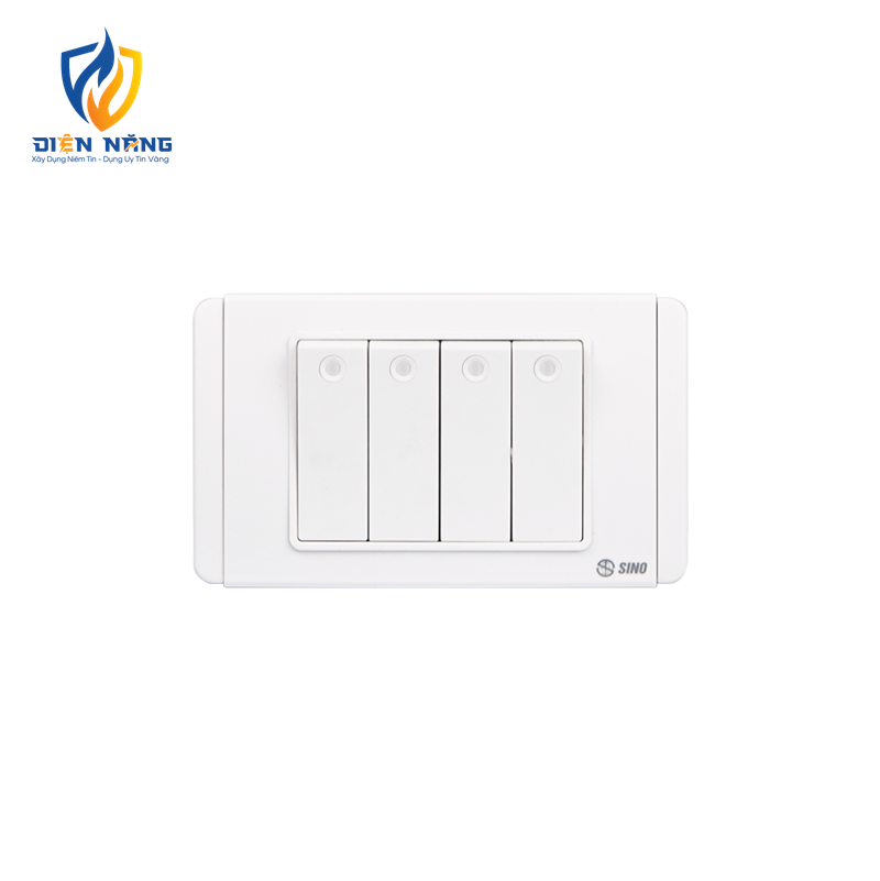 Công tắc bốn 1 chiều phím lớn S68D4A
