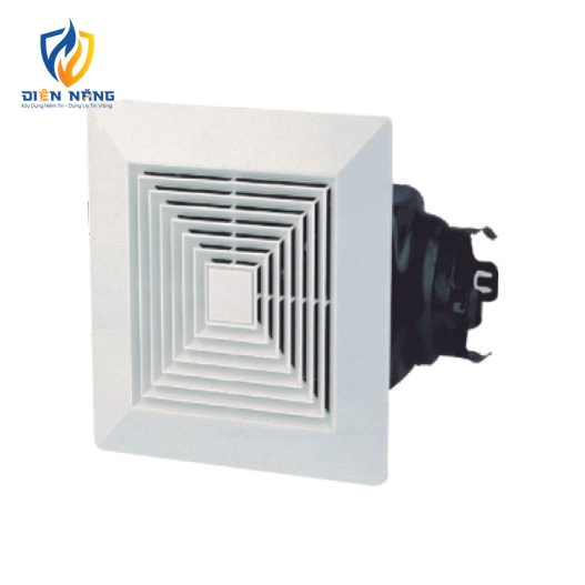 SPT212/14BF - Quạt hút gắn trần ống hút ngang - Lá gió tự mở - Thân sắt