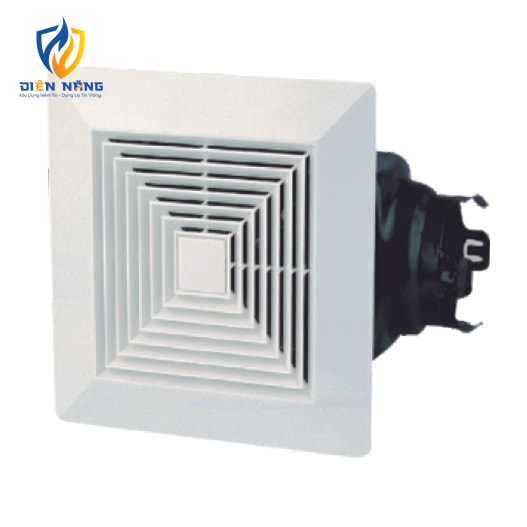 SPT217/34BF - Quạt hút gắn trần ống hút ngang - Lá gió tự mở - Thân sắt