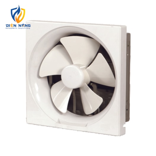 SSB20AS - Quạt thông gió gắn tường 2 chiều - Lá gió mở bằng công tắc