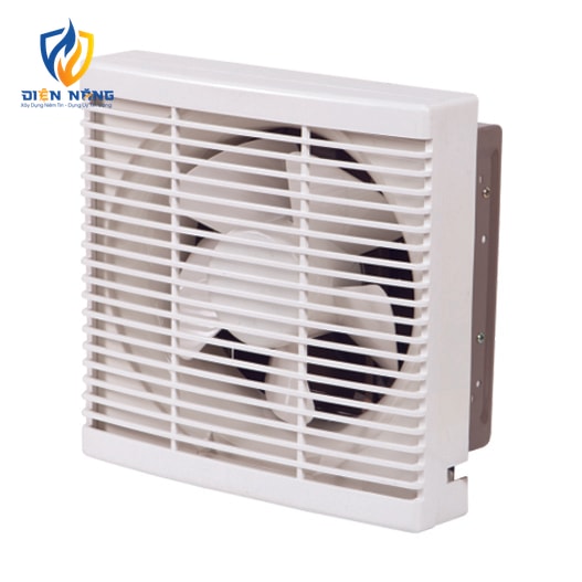 SSB25BS - Quạt thông gió gắn tường 2 chiều - Lá gió mở bằng công tắc - Loại có màn che