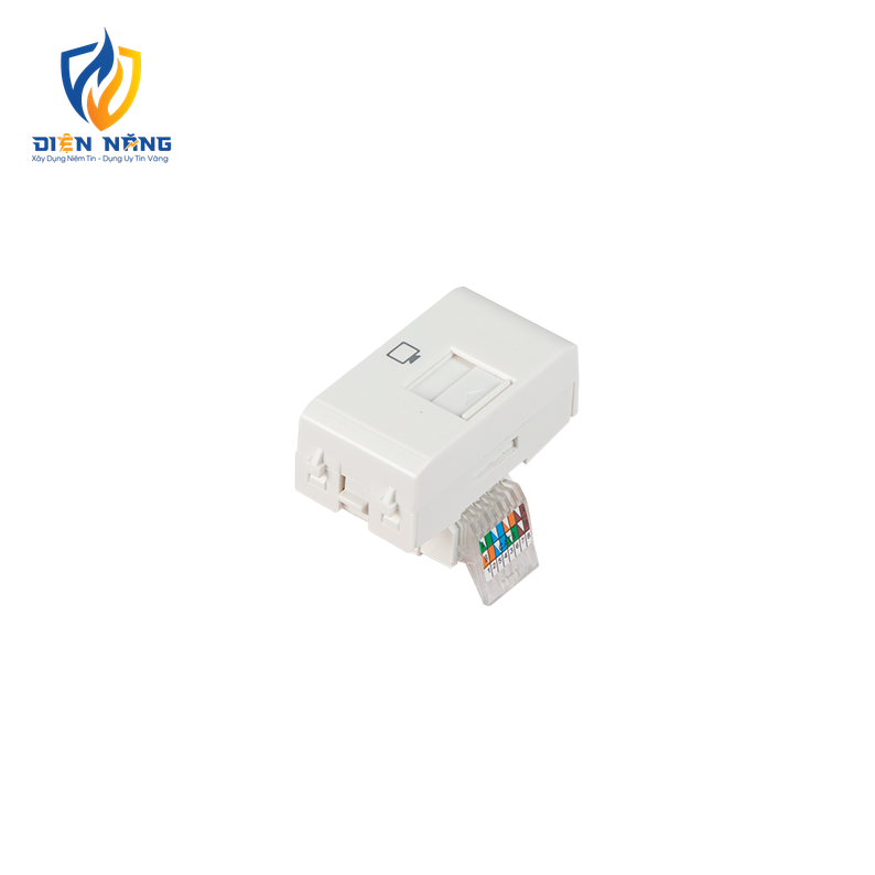 Ổ cắm máy tính 8 dây CAT 6 có màn che