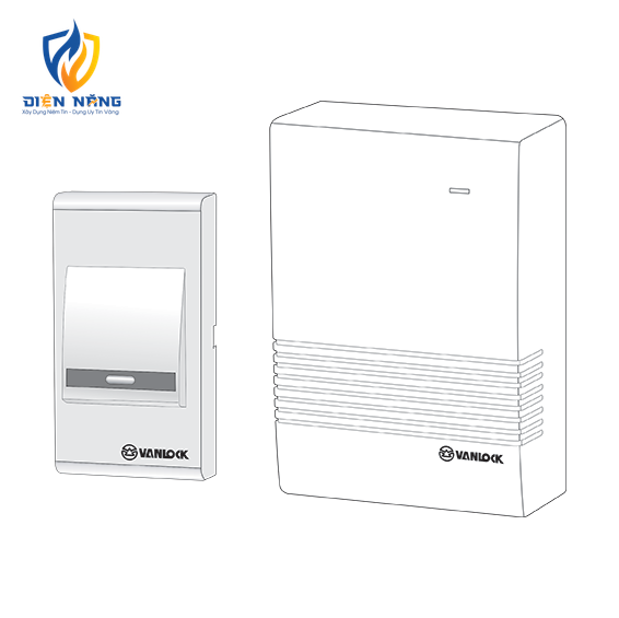 Chuông điện không dây bính bong 250V-50Hz K108