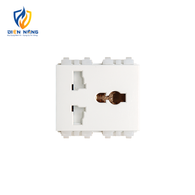 Ổ cắm đa năng dọc có màn che 16A
