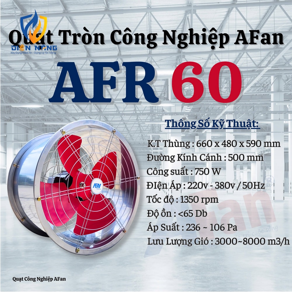 Quạt hướng trục khung tròn AFan AFR60 - anh 2
