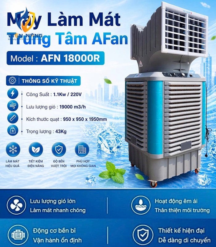 Máy làm mát hơi nước công nghiệp Afan AFN18000R - anh 4