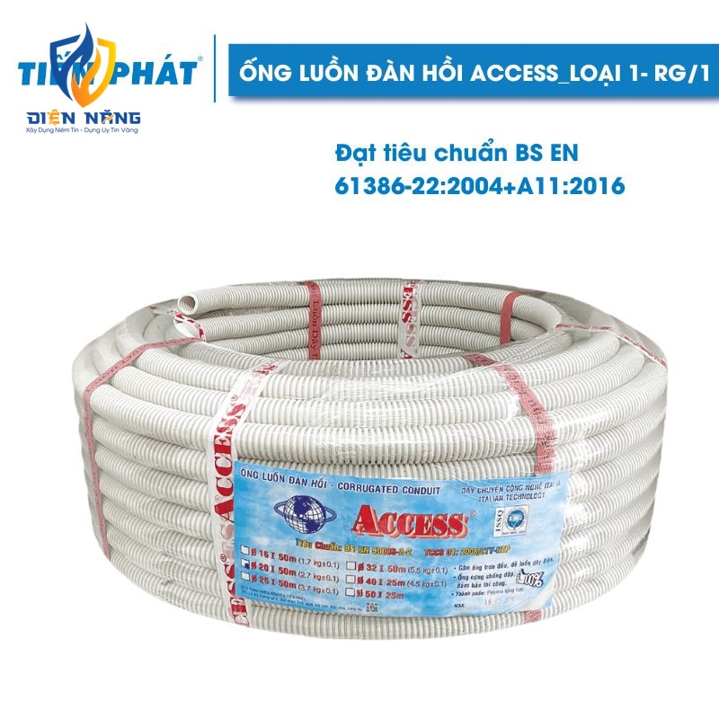 Ống Luồn Đàn Hồi ACCESS Loại 1 (Màu Trắng)