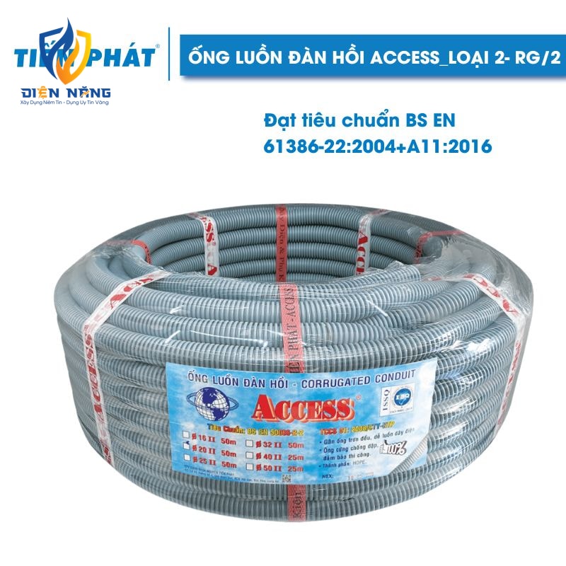 Ống Luồn Đàn Hồi ACCESS Loại 2 (Màu Xám)
