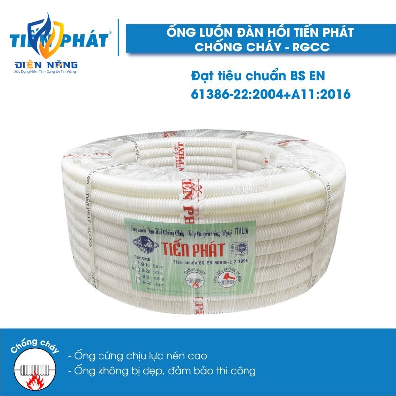Ống Luồn Đàn Hồi Tiến Phát Chống Cháy
