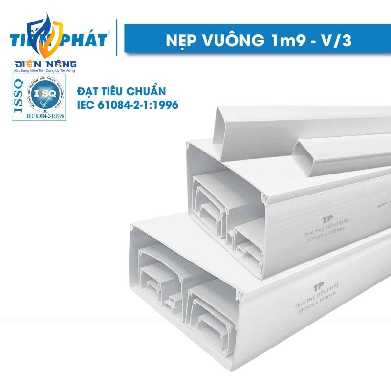 Nẹp vuông 1m9 Tiến Phát