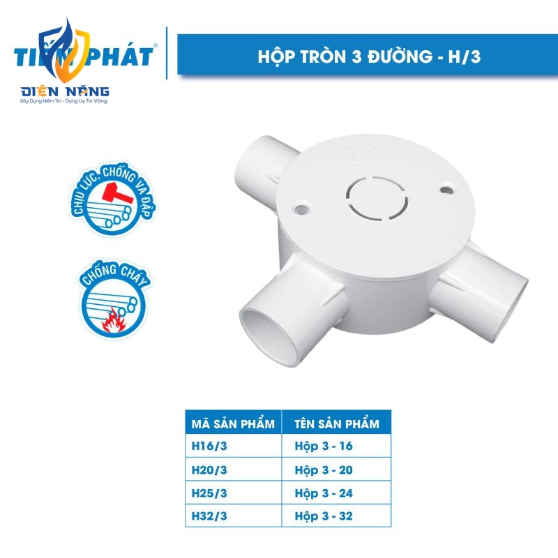 Hộp Tròn 3 Đường