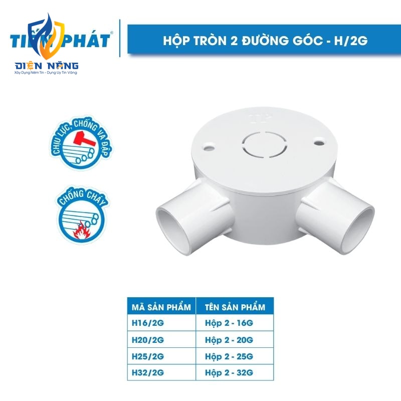 Hộp Tròn 2 Đường Góc
