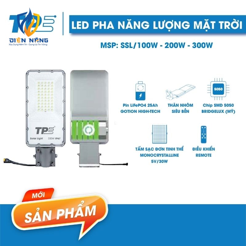 Đèn Đường Năng Lượng Mặt Trời ( Mới )