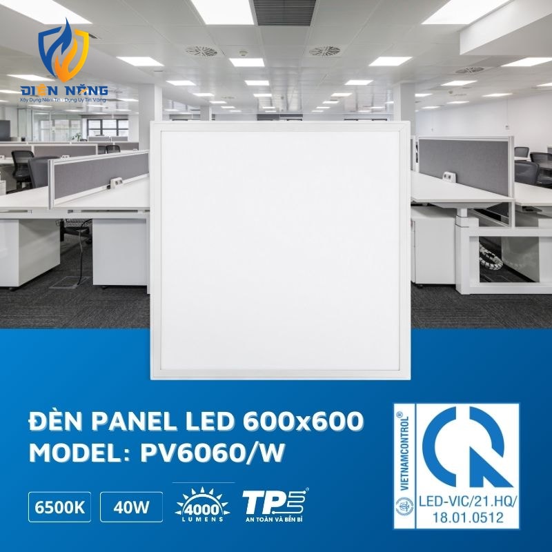 Led panel vuông 600×600