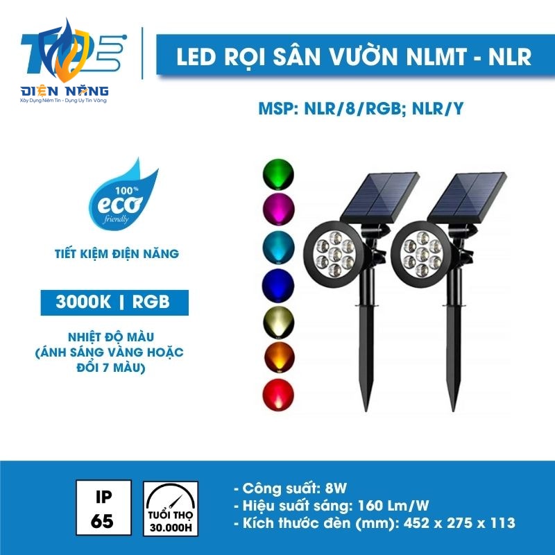 ĐÈN LED RỌI SÂN VƯỜN NLMT