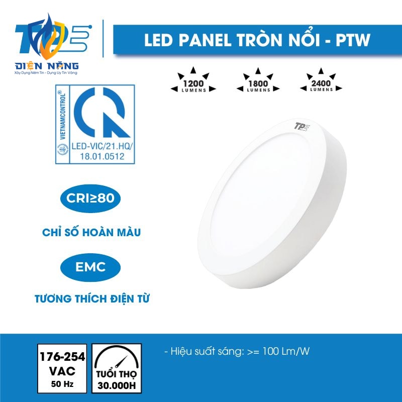 Đèn Led Panel Tròn Nổi