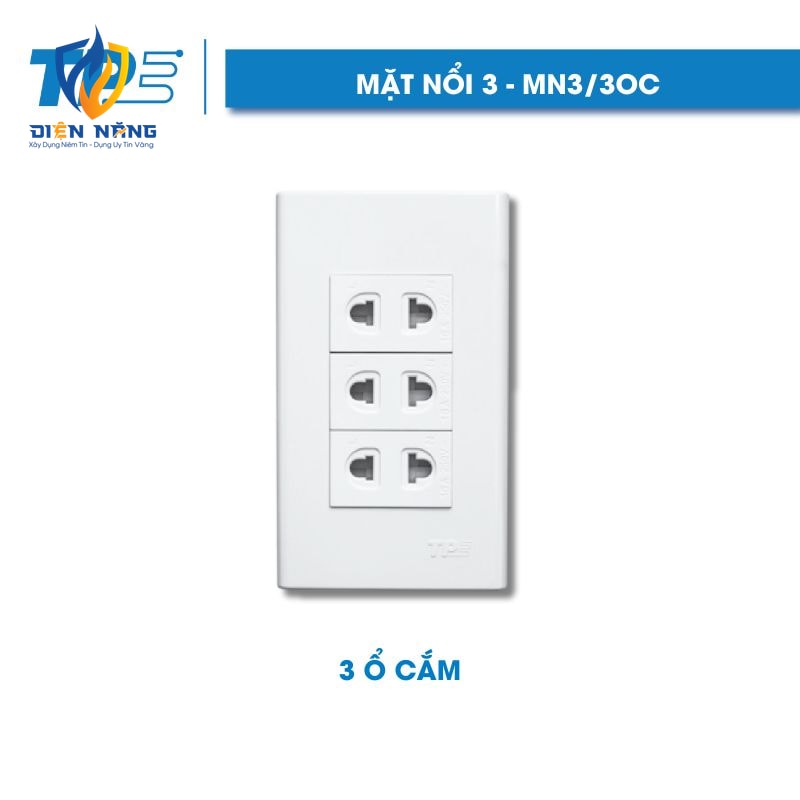 Mặt nổi 3, 3 ổ cắm