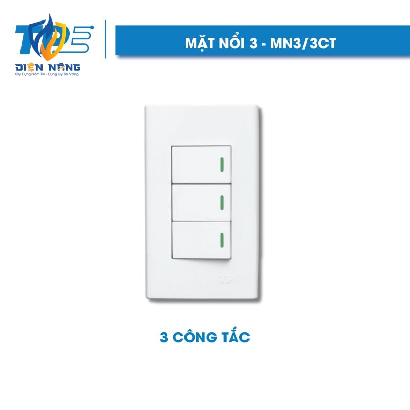 Mặt nổi 3, 3 công tắc