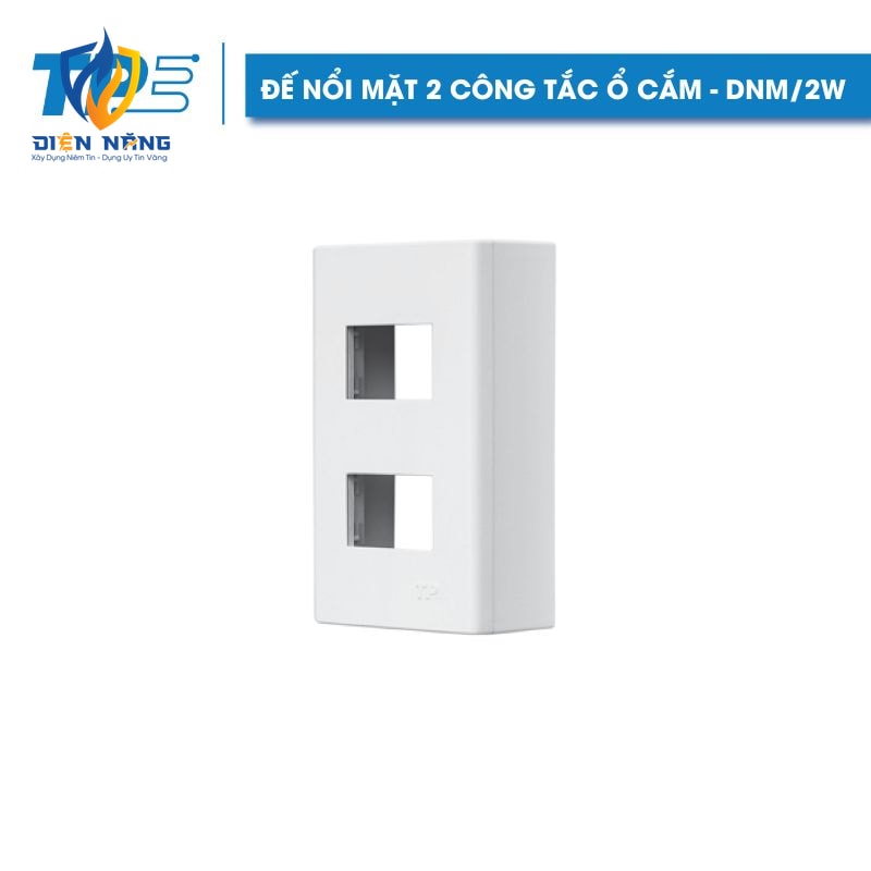 Đế nổi mặt 2 công tắc – ổ cắm