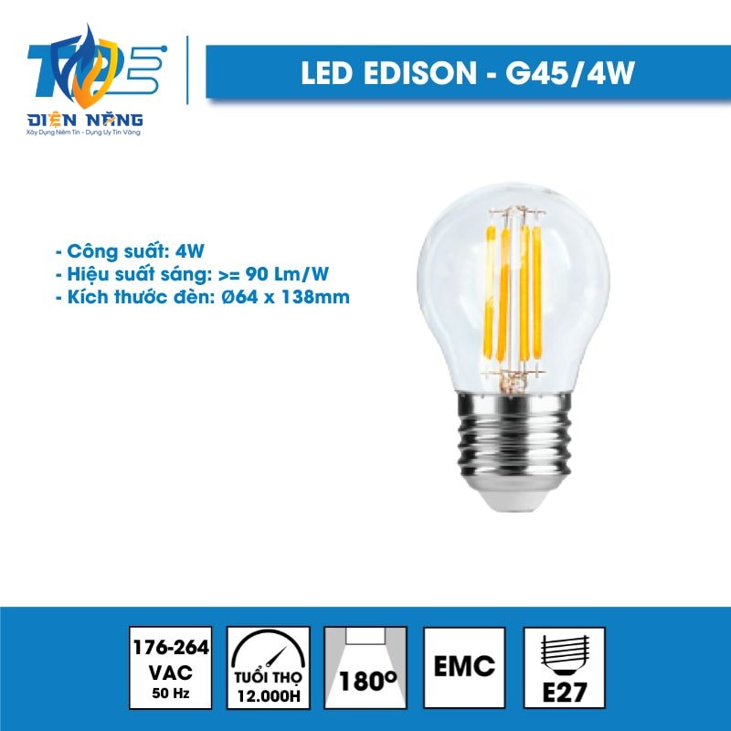 Led edison tròn
