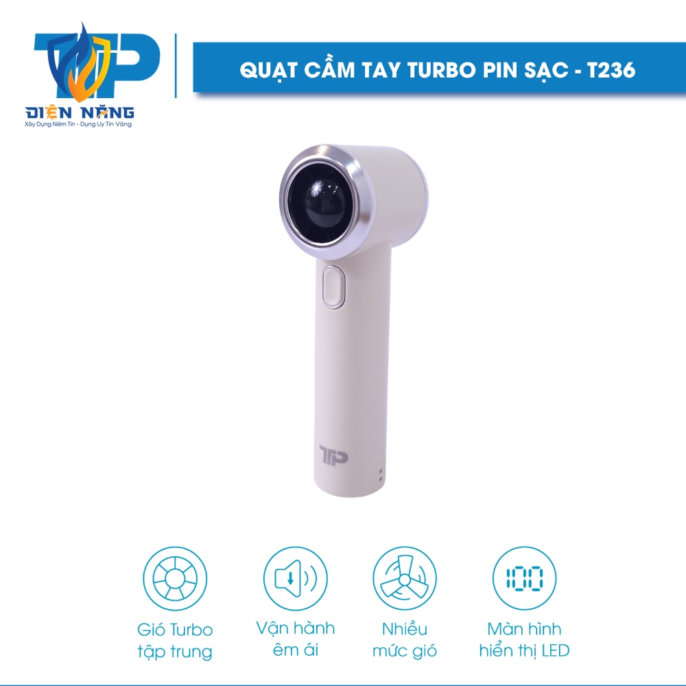 Quạt cầm tay Turbo Pin sạc TTP – T/236