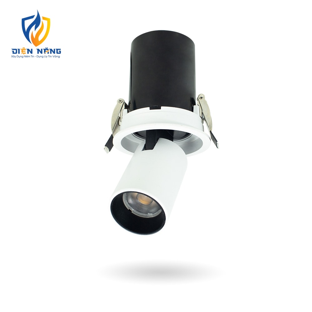 Đèn led âm trần kéo xoay