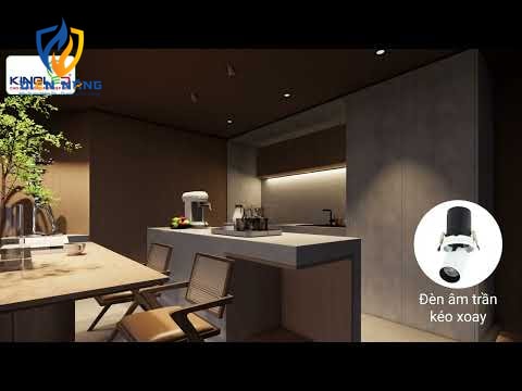 Đèn led âm trần kéo xoay - anh 2