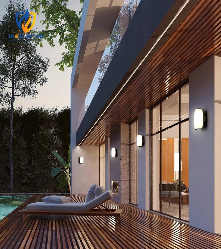 Đèn tường tràn viền Kingeco - anh 3