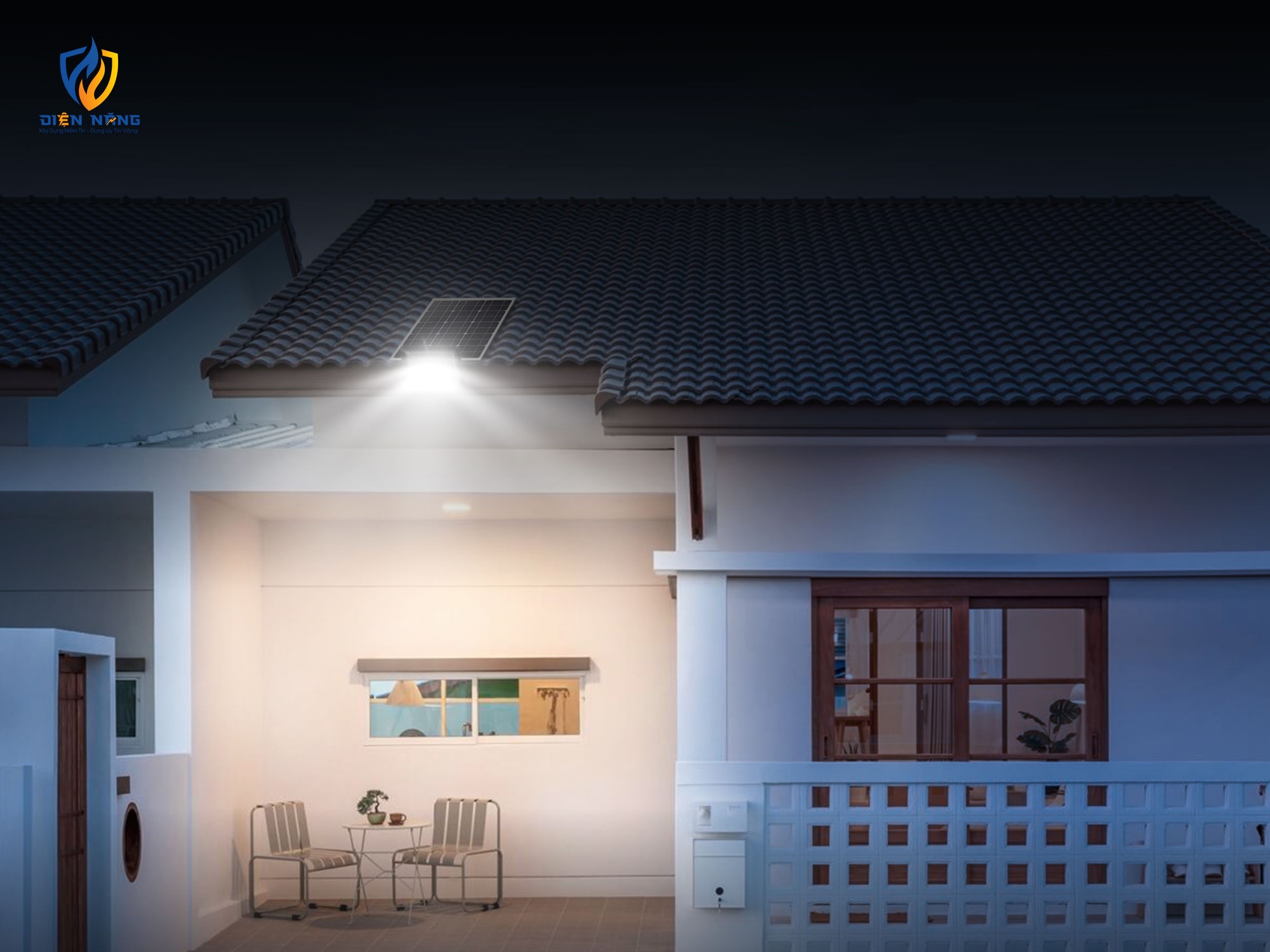 Đèn pha led năng lượng mặt trời KINGECO - anh 3