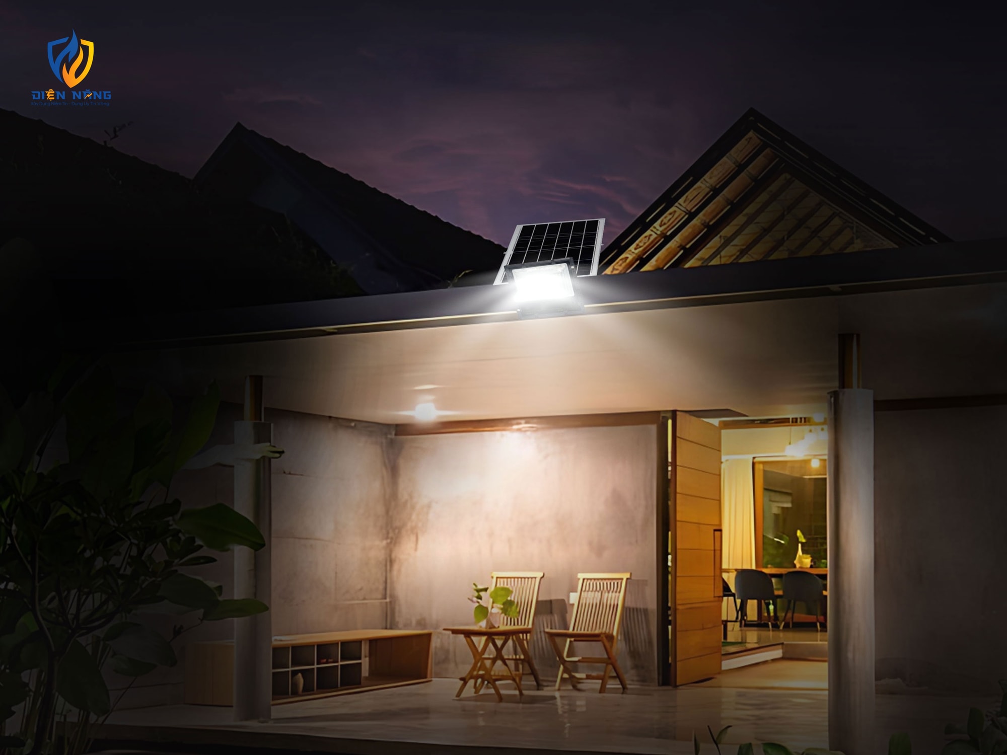 Đèn pha led năng lượng mặt trời KINGECO - anh 5