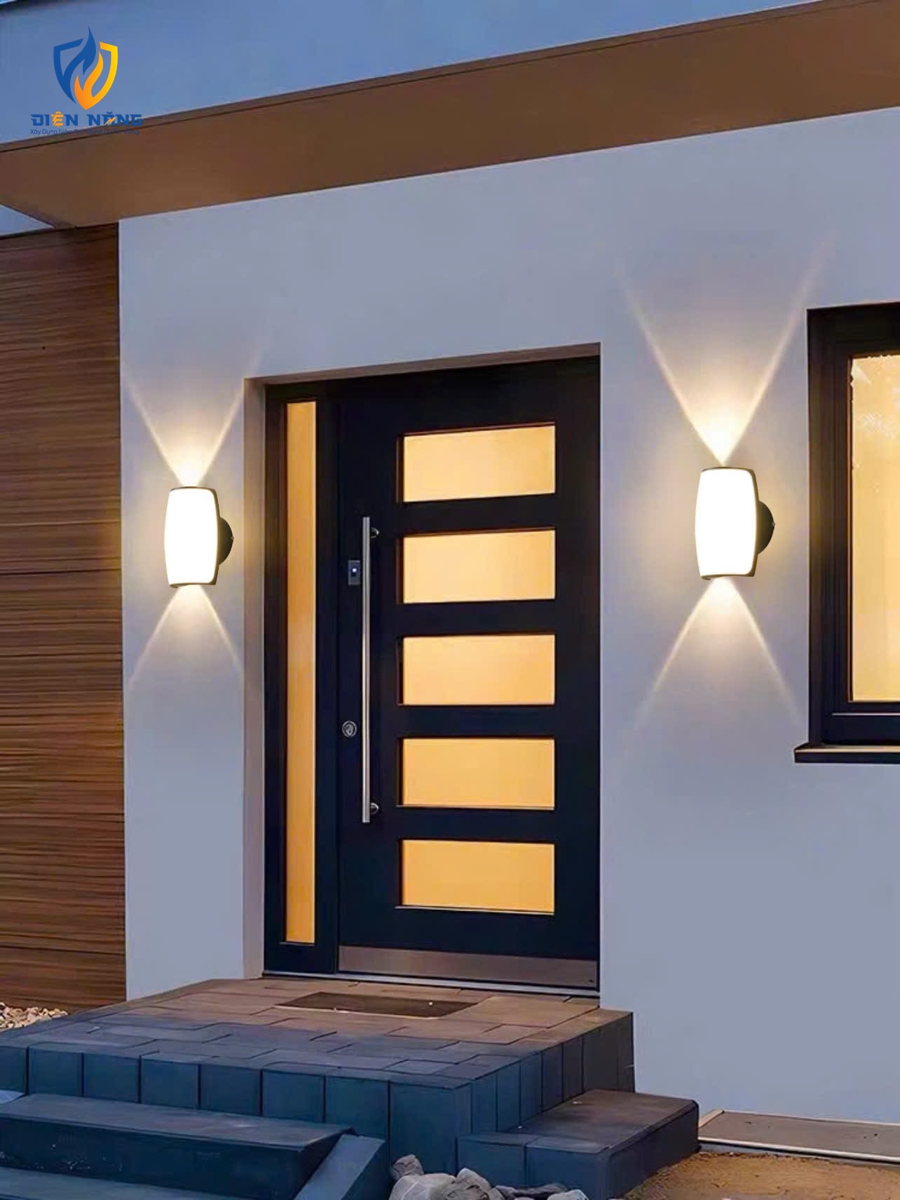 Đèn led gắn tường ngoài trời 0262 - anh 4