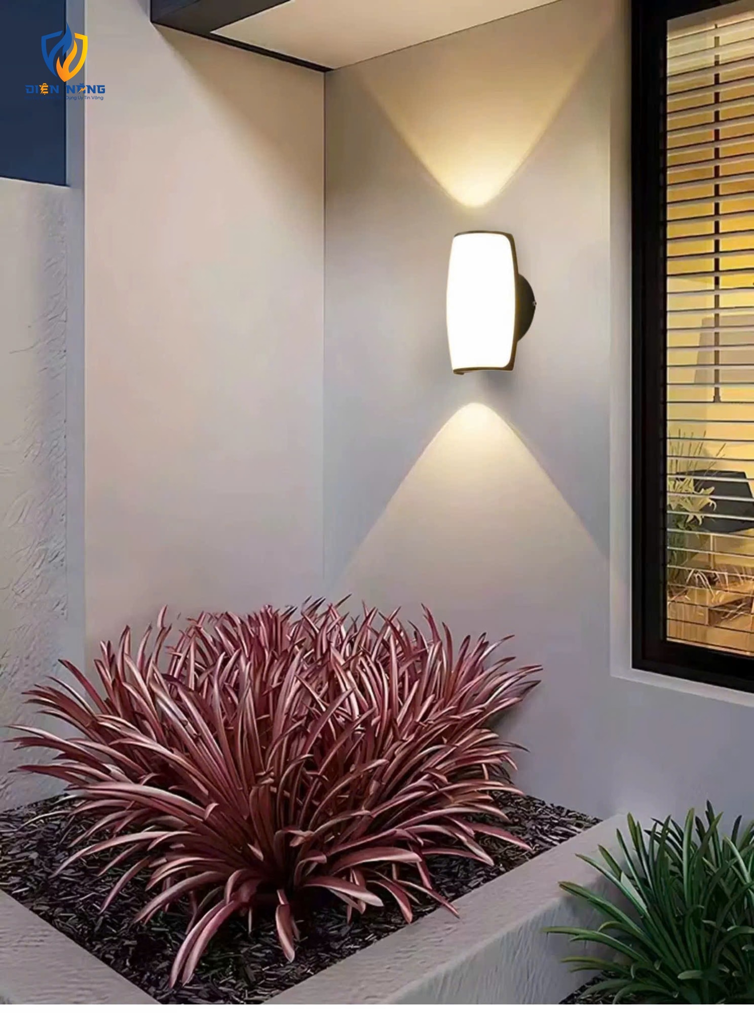Đèn led gắn tường ngoài trời 0262 - anh 3