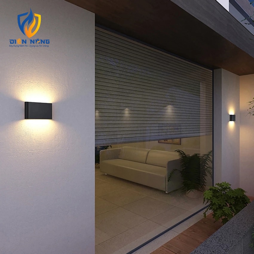Đèn led gắn tường ngoài trời 8011S - anh 4