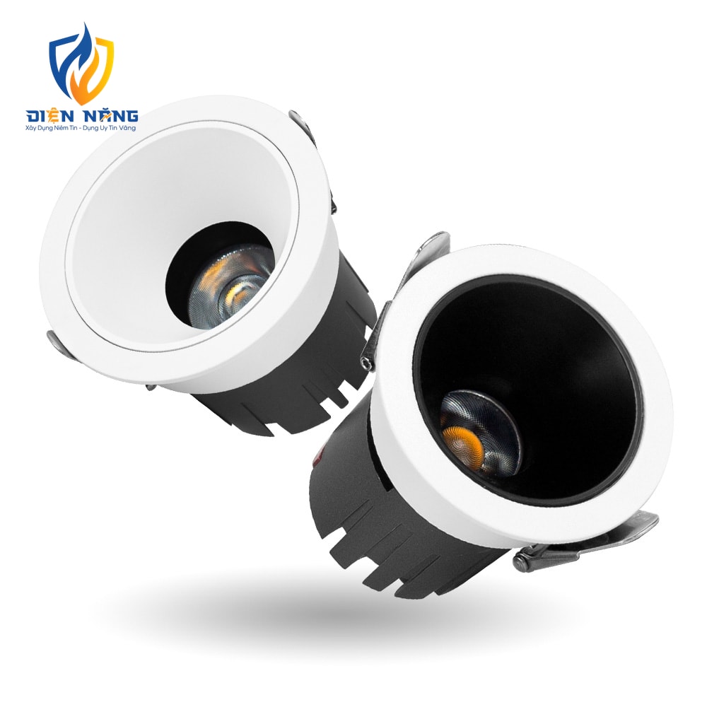 Đèn led âm trần chiếu rọi Zircon có viền